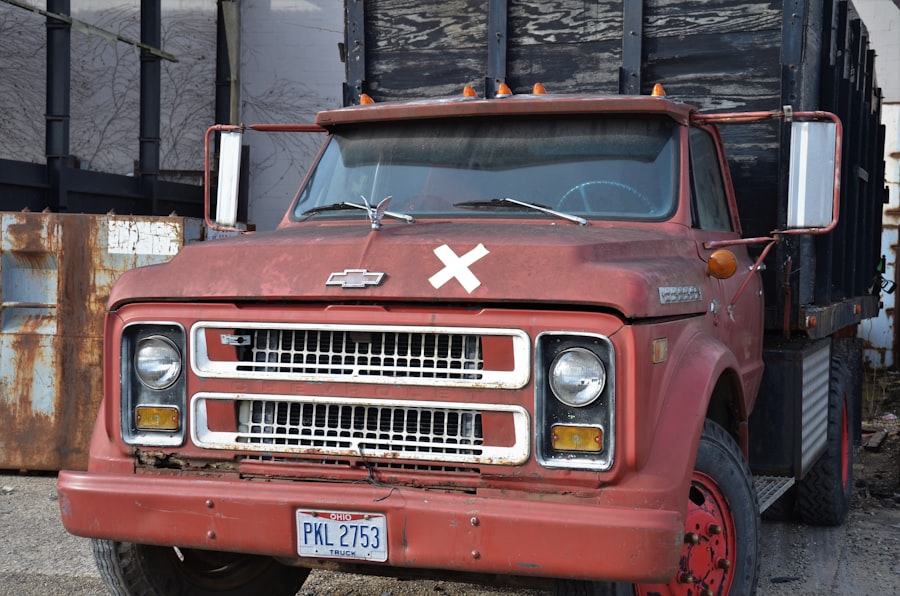 rusty pickup Laval