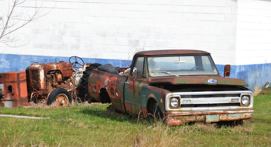 Photo rusty pickup Laval