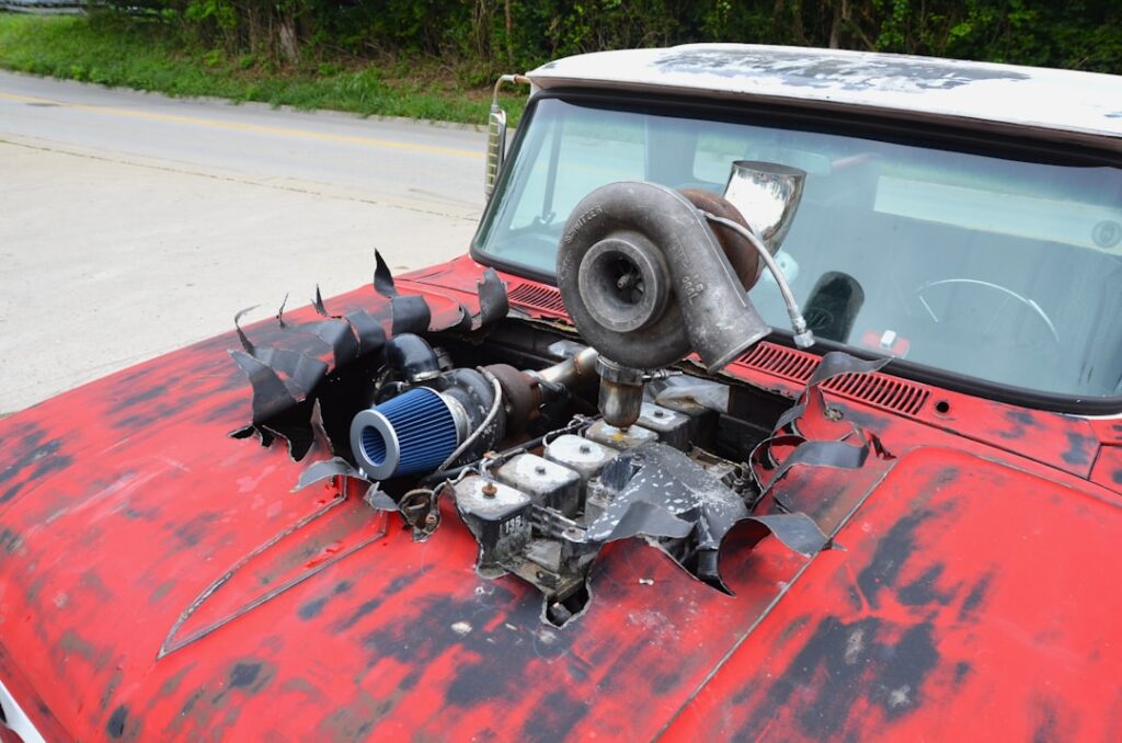 Photo wrecked Jeep Wrangler